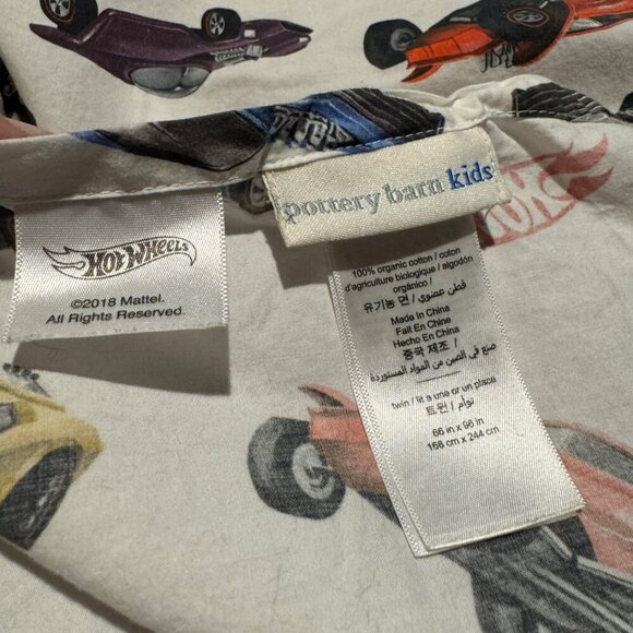 Pottery Barn Car Print Twin Size Flat Top Sheet - Picture 4 of 7